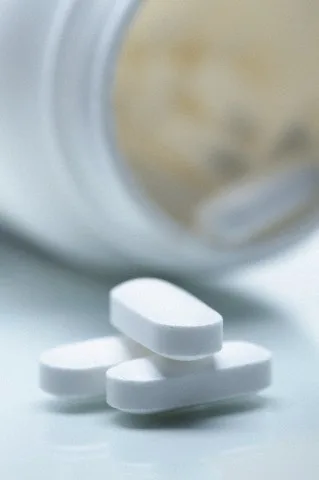 26 Nov 2013 — Close up studio shot of 500gm paracetamol tablets — Image by © GIPhotoStock/Corbis