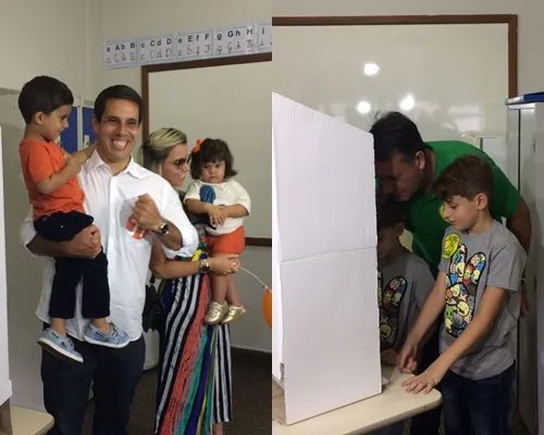 Ao lado da família e de aliados, candidatos a prefeito na Grande Vitória votaram durante a manhã