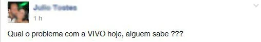 Clientes da Vivo reclamam de dificuldades para efetuar ligações na GV