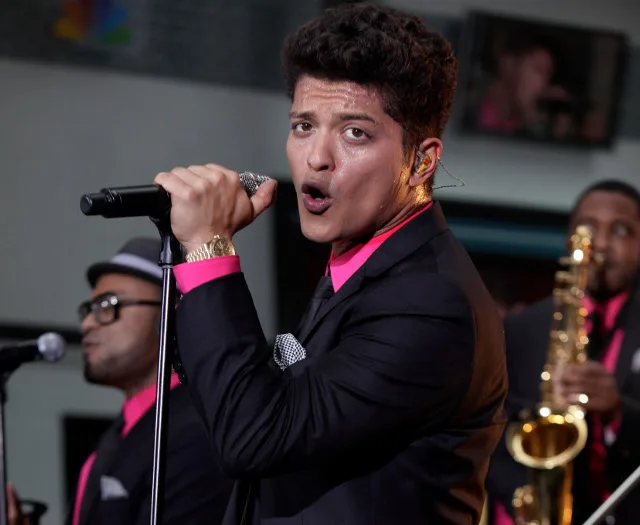 Bruno Mars performs on the NBC “Today” television program in New York Friday, June 24, 2011. (AP Photo/Richard Drew)