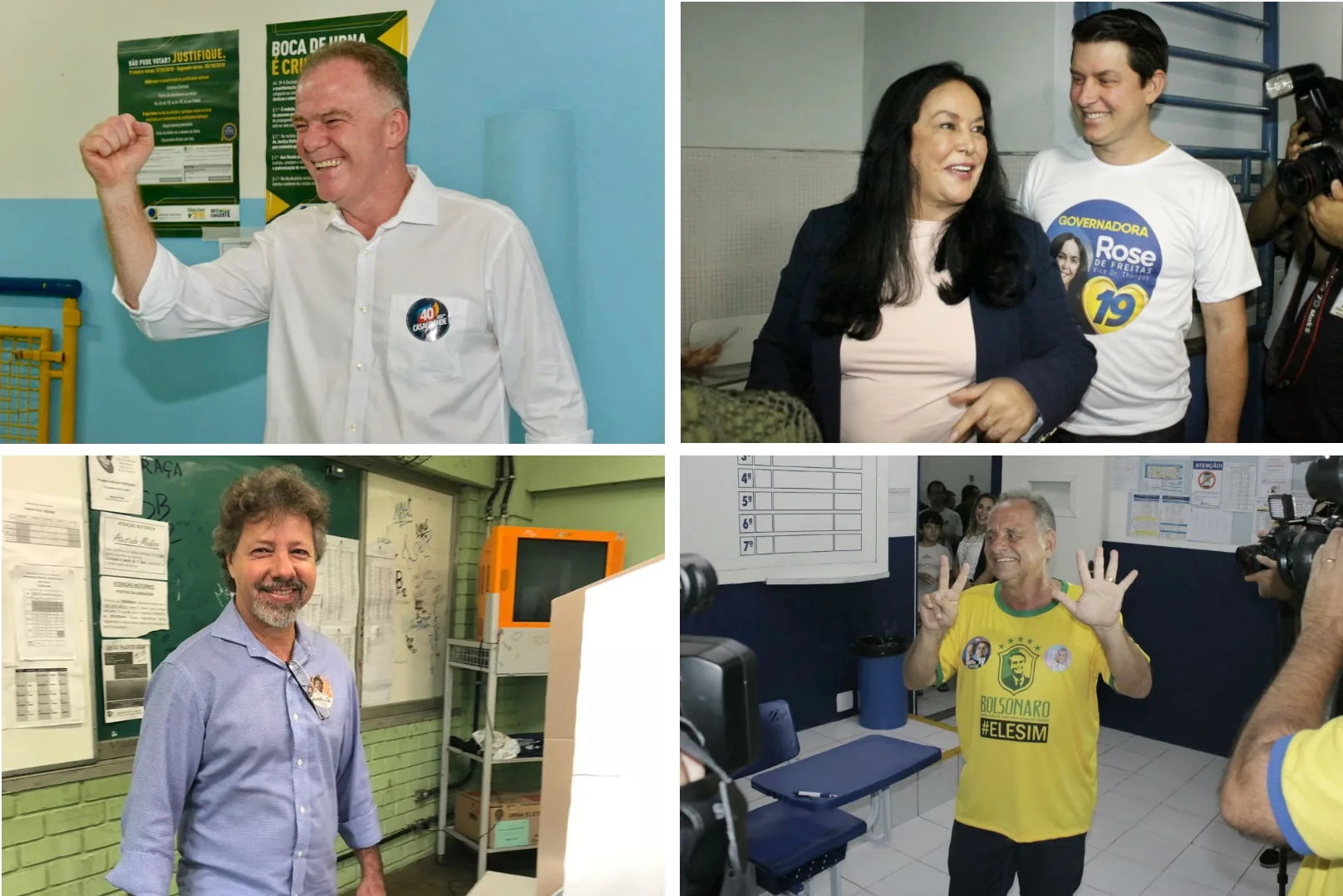 Candidatos ao Governo do Espírito Santo votam na Grande Vitória e no interior