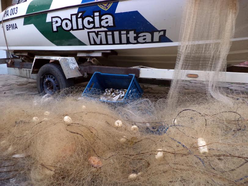 Armas, munições e quase mil metros de rede apreendidos nos município de Serra e Conceição da Barra