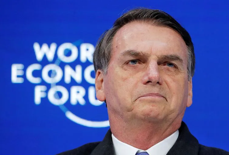 Brazil’s President Jair Bolsonaro attends the World Economic Forum (WEF) annual meeting in Davos, Switzerland, January 22, 2019. REUTERS/Arnd Wiegmann