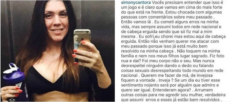 Simony rebate críticas sobre o passado: "Fiz foto nua e daí?"