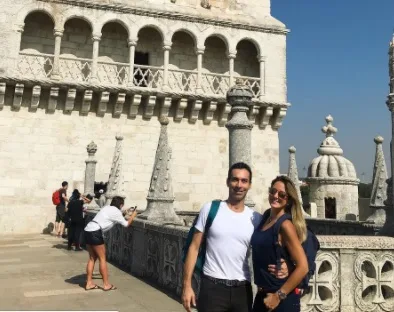 Ticiane Pinheiro e César Tralli aproveitam viagem à Portugal