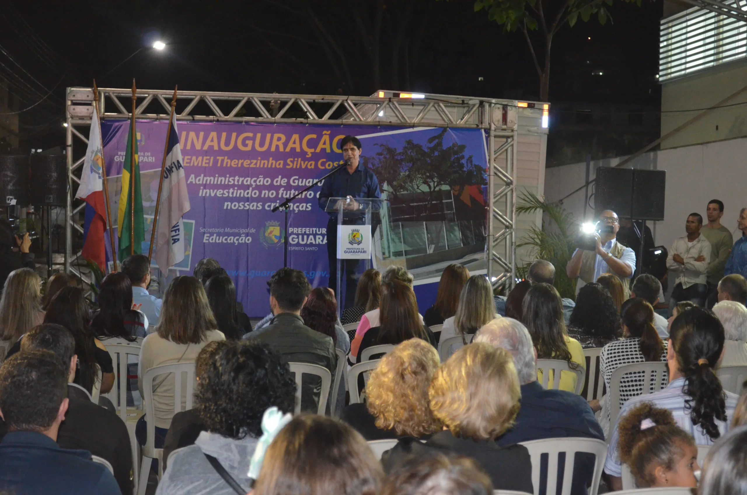 Durante inauguração de creche, Prefeitura de Guarapari promete mais dez até 2020