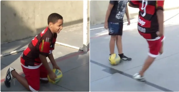 Professor e amigos fazem campanha por prótese para menino que sonha em jogar bola em Cariacica