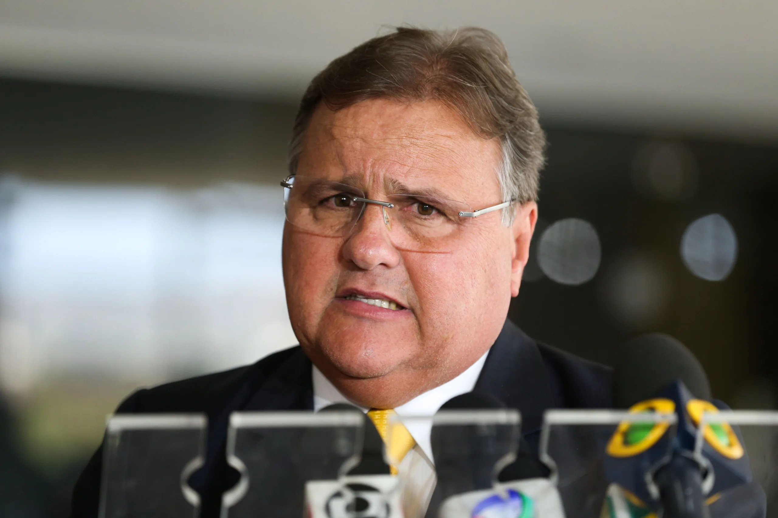 Brasília – Ministro-chefe da Secretaria de Governo da Presidência da República, Geddel Vieira Lima, fala à imprensa no Palácio do Planalto (Valter Campanato/Agência Brasil)