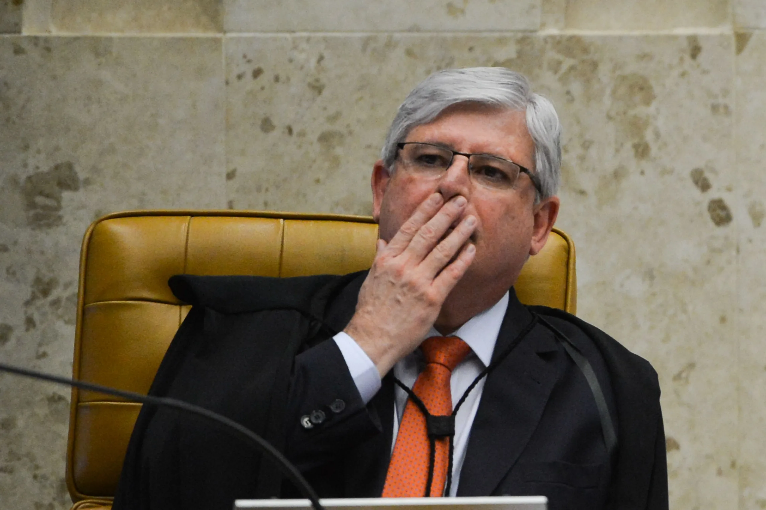 Brasília – O procurador-geral da República (PGR), Rodrigo Janot, durante sessão do STF (José Cruz/Agência Brasil)