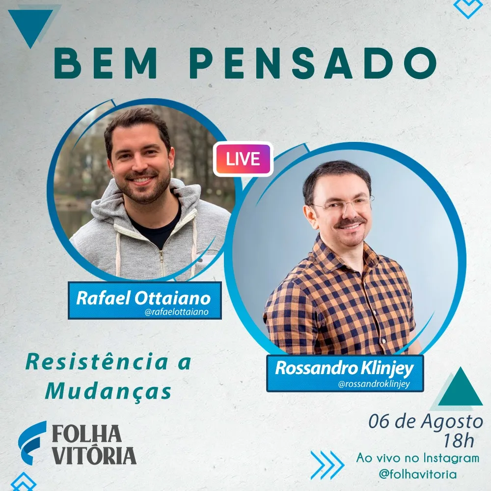 Lives do Folha: bate-papo com ex-paquita Catia Paganote e conversa com Rossandro Klinjey