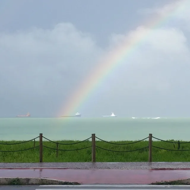 Espetáculo da natureza: Arco-íris encanta capixabas após chuvas no Espírito Santo