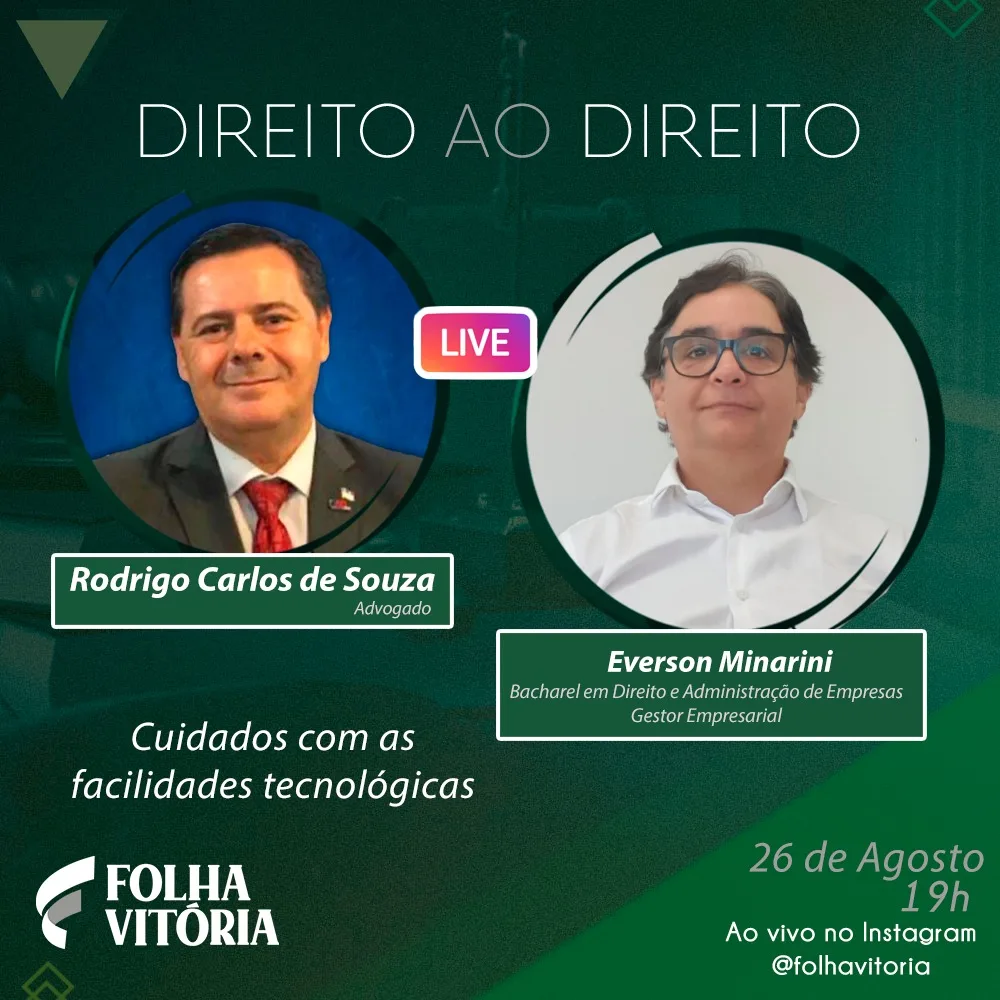 Live: especialistas falam sobre os cuidados com as facilidades tecnológicas