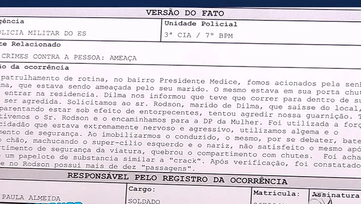 Homem fez ameaças meses antes de estrangular mulher e procurar a TV Vitória