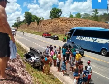 Acidente grave deixa três vítimas fatais na BR 101 Norte