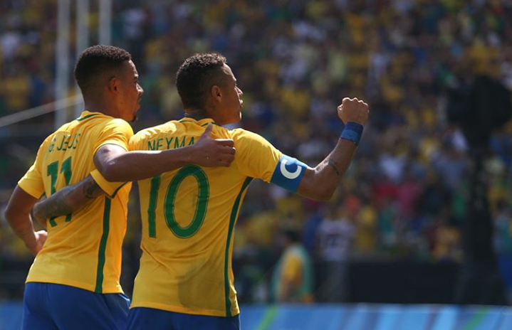 Com gol de Neymar, Brasil abre placar contra a Alemanha e fica perto do ouro