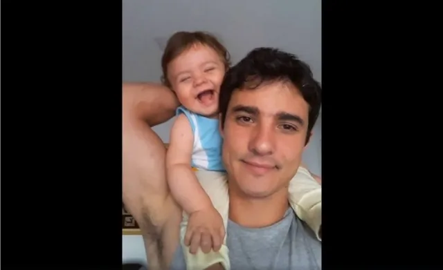 Vídeo de pai dando 'bronca' para lá de fofa em filho conquista a internet