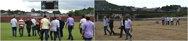 Australianos vêm ao Estado e aprovam obras no Estádio Engenheiro Araripe