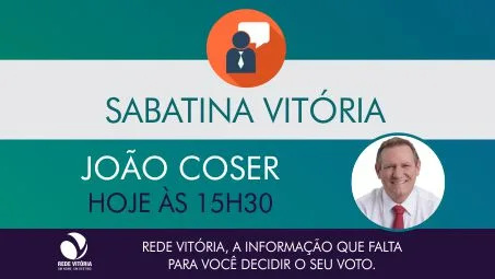 João Coser será o sabatinado desta quinta-feira pela Jovem Pan News