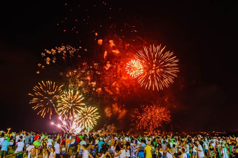 Réveillon 2016 na Praia de Camburi