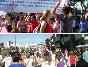 Greve começa e professores estaduais realizam protesto na Grande Vitória