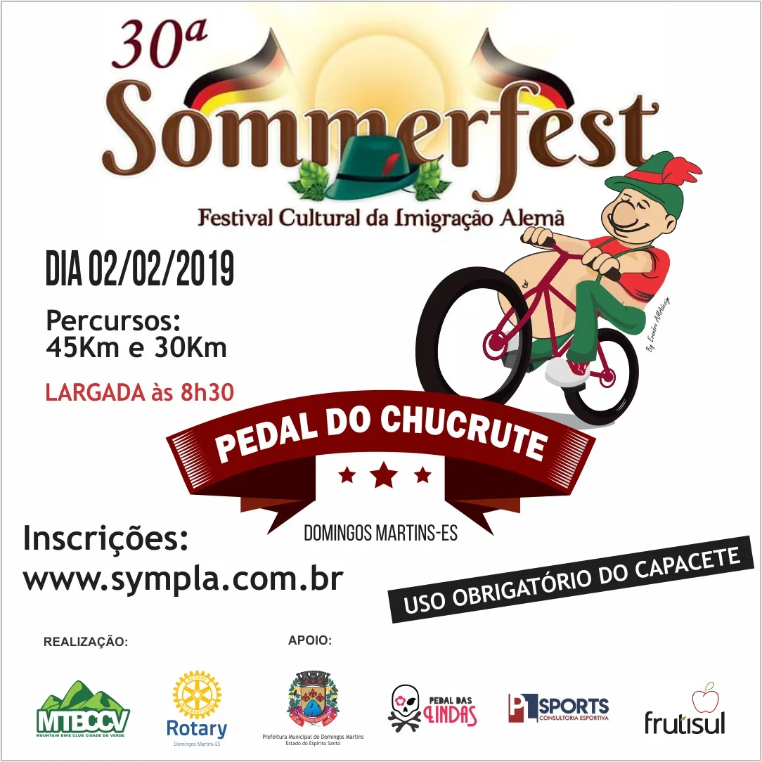 Sommerfest: Pedal do Chucrute já tem data definida