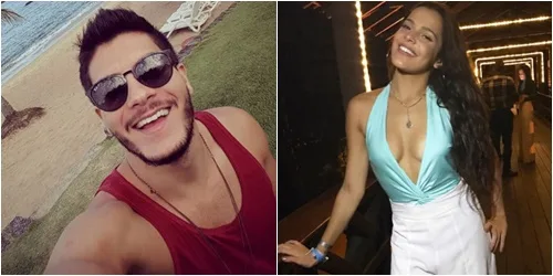 Arthur Aguiar e ex-BBB Emilly se beijam em evento