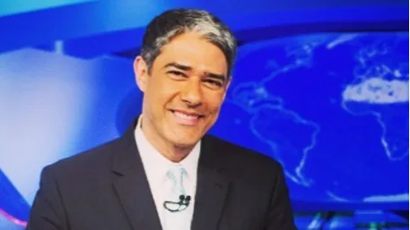 William Bonner quebra o pé e ficará três dias longe do 'Jornal Nacional'