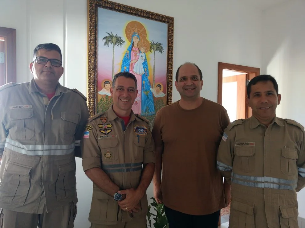 Corpo de Bombeiros realiza visita ao Convento em preparação para a Festa da Penha 2019