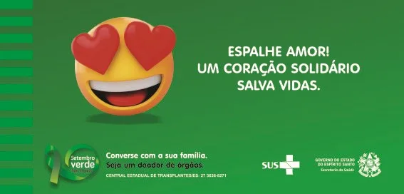 Setembro Verde: Sesa inicia campanha de conscientização sobre doação de órgãos