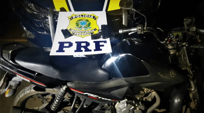 Moto roubada é recuperada durante abordagem na Rodovia do Contorno em Cariacica