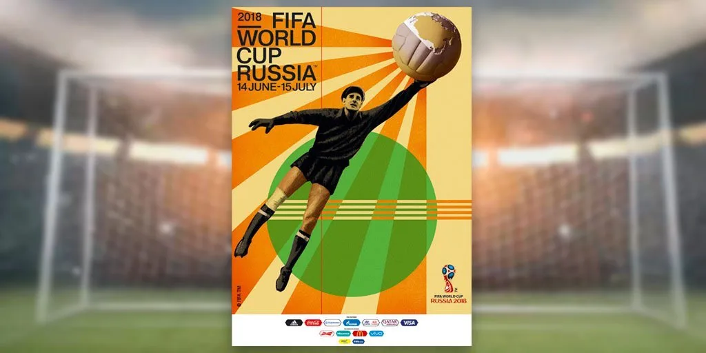 Fifa lança pôster oficial da Copa do Mundo com homenagem a goleiro Lev Yashin