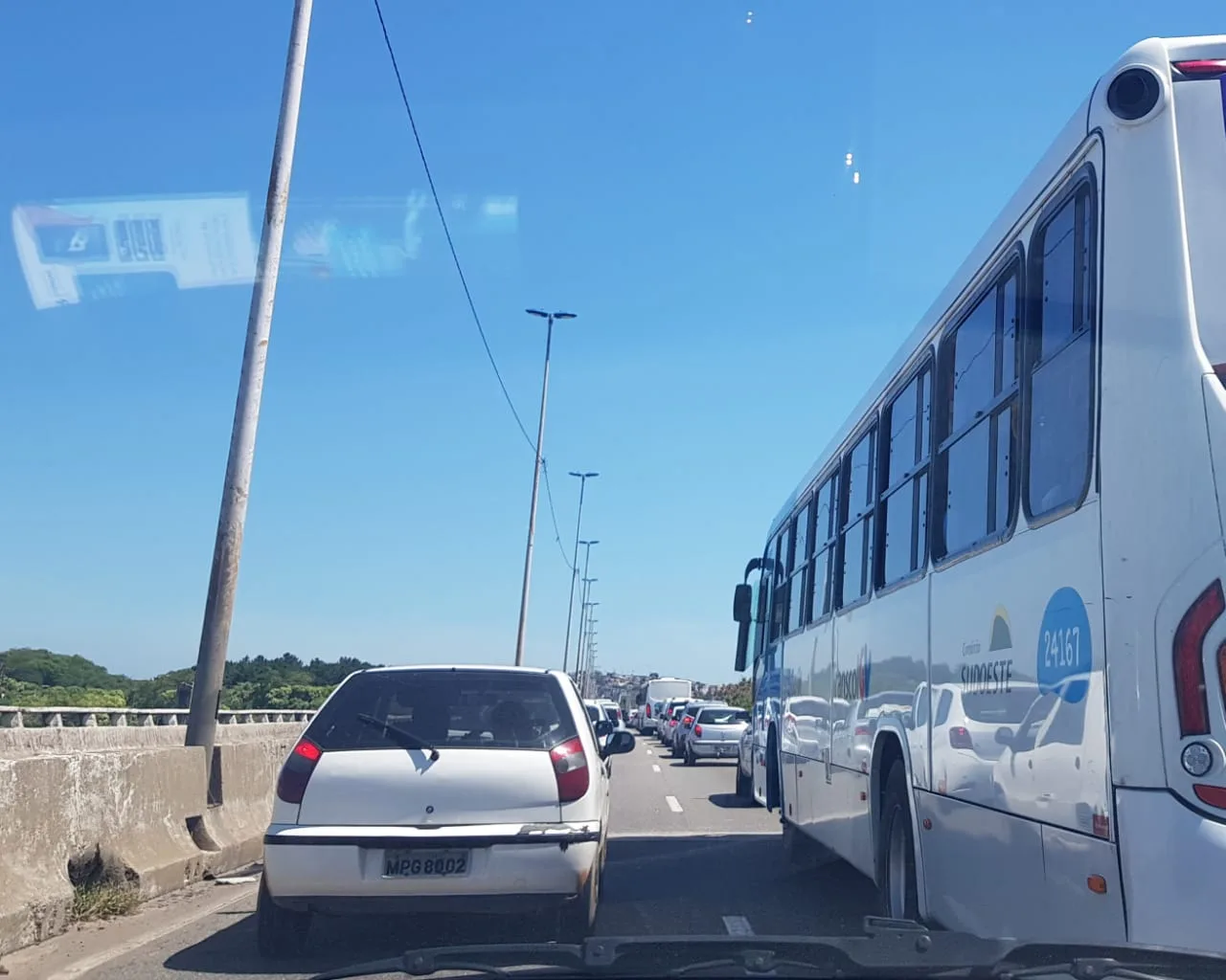 Pelo segundo dia seguido, Segunda Ponte fica mais congestionada que o habitual