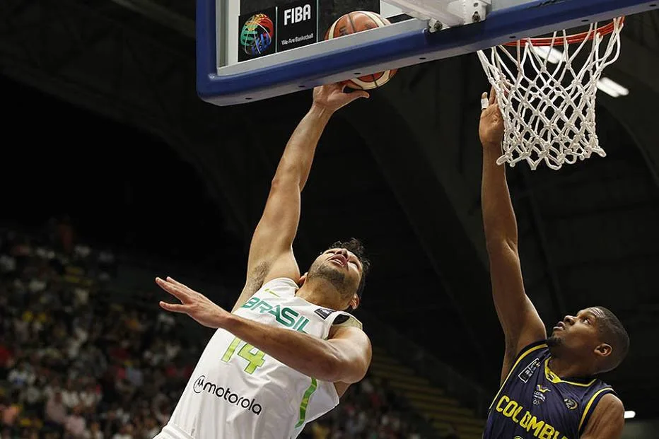 Partida entre Brasil x Colômbia no Estádio Ivan de Bedout em Medellin, pela fase de grupo da FIBA AmeriCup 2017. Em 25 de Agosto de 2017. Foto Wagner Meier / Basquete360.com