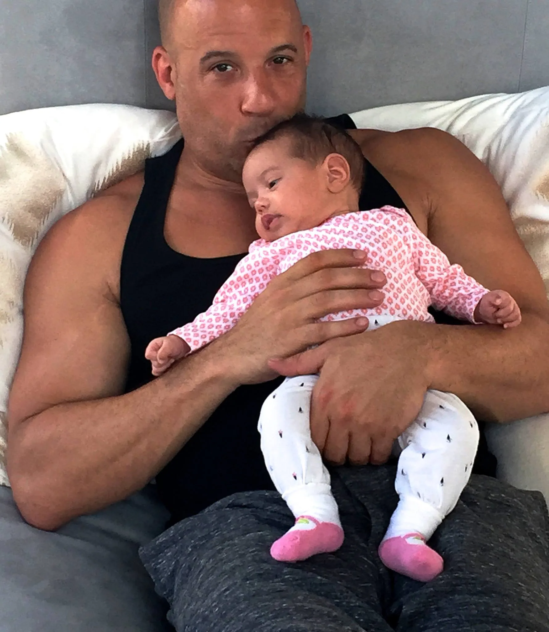 Vin Diesel publica foto da filha que recebeu nome em homenagem a Paul Walker