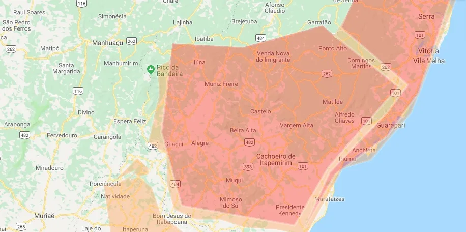 Alerta vermelho: Instituto emite aviso de grande perigo para chuvas no Espírito Santo