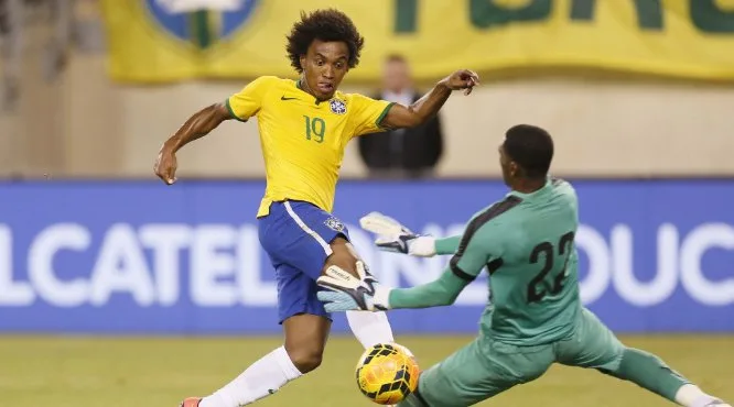 Com gol de Willian, Brasil derrota o Equador por 1 a 0