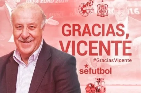 Federação espanhola oficializa saída do técnico Vicente Del Bosque