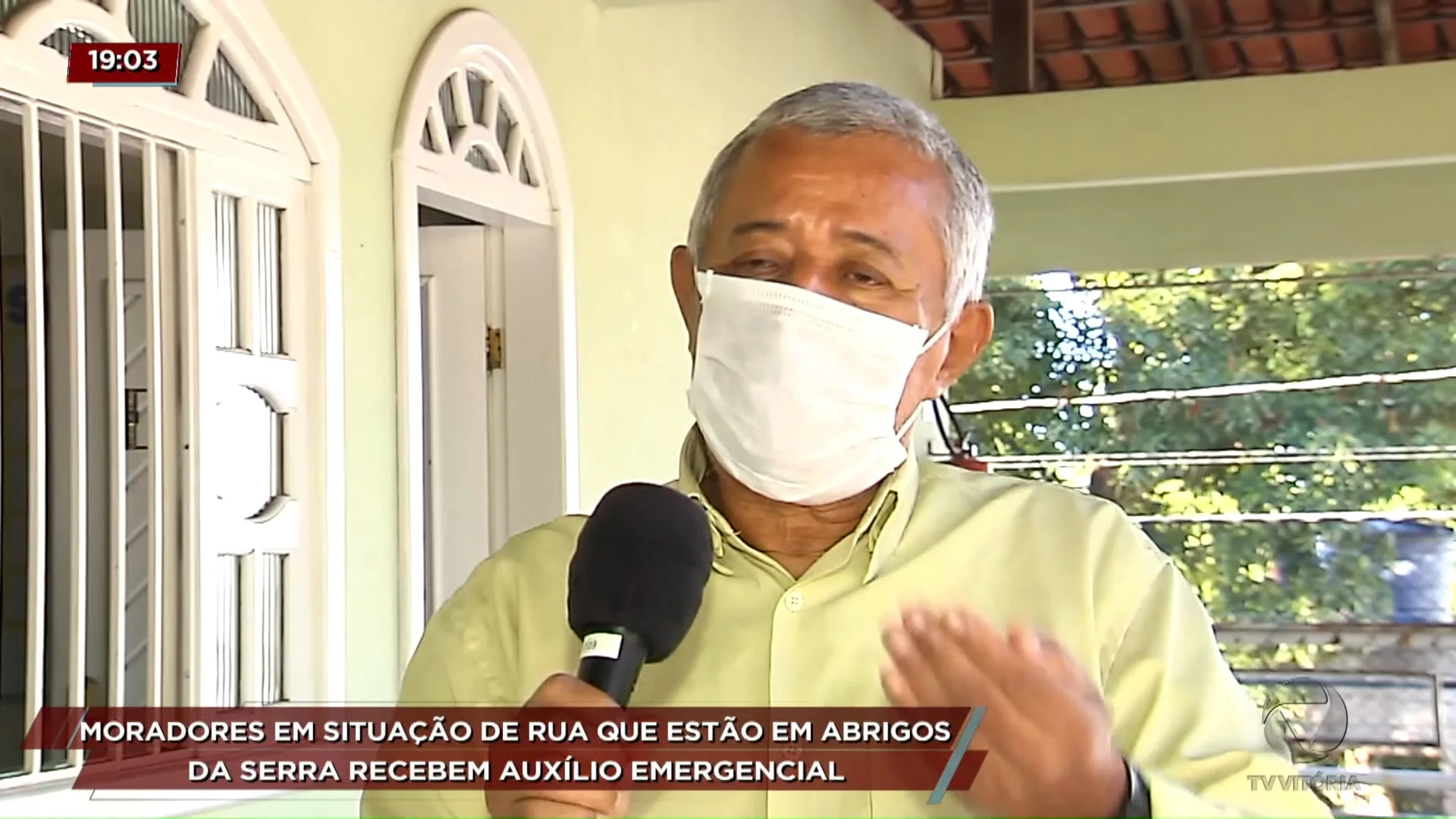 Moradores em situação de rua, que estão em abrigos da Serra, recebem auxílio emergencial