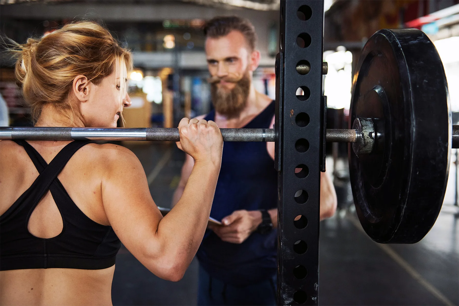 Personal trainer at the gym