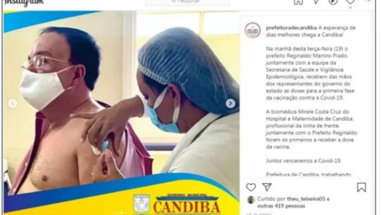 MP-BA vê improbidade e pede multa a prefeito do interior que furou fila de vacina