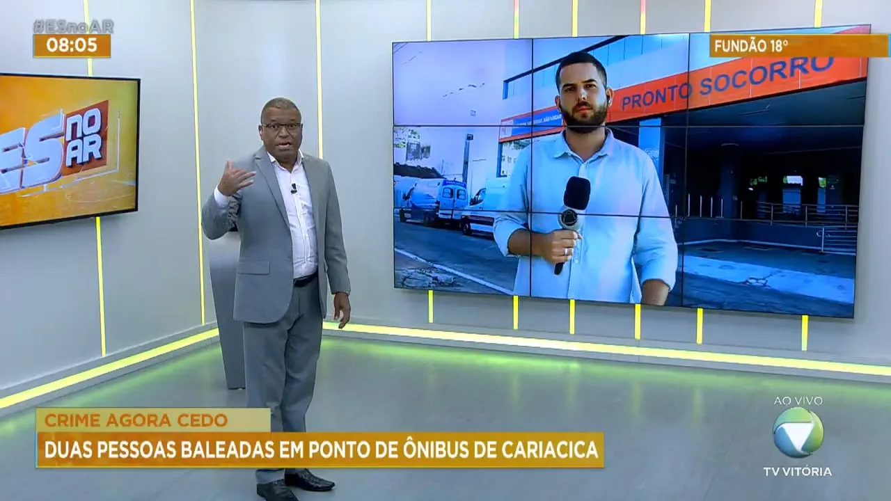 Pai e filho baleados em ponto de ônibus em Cariacica