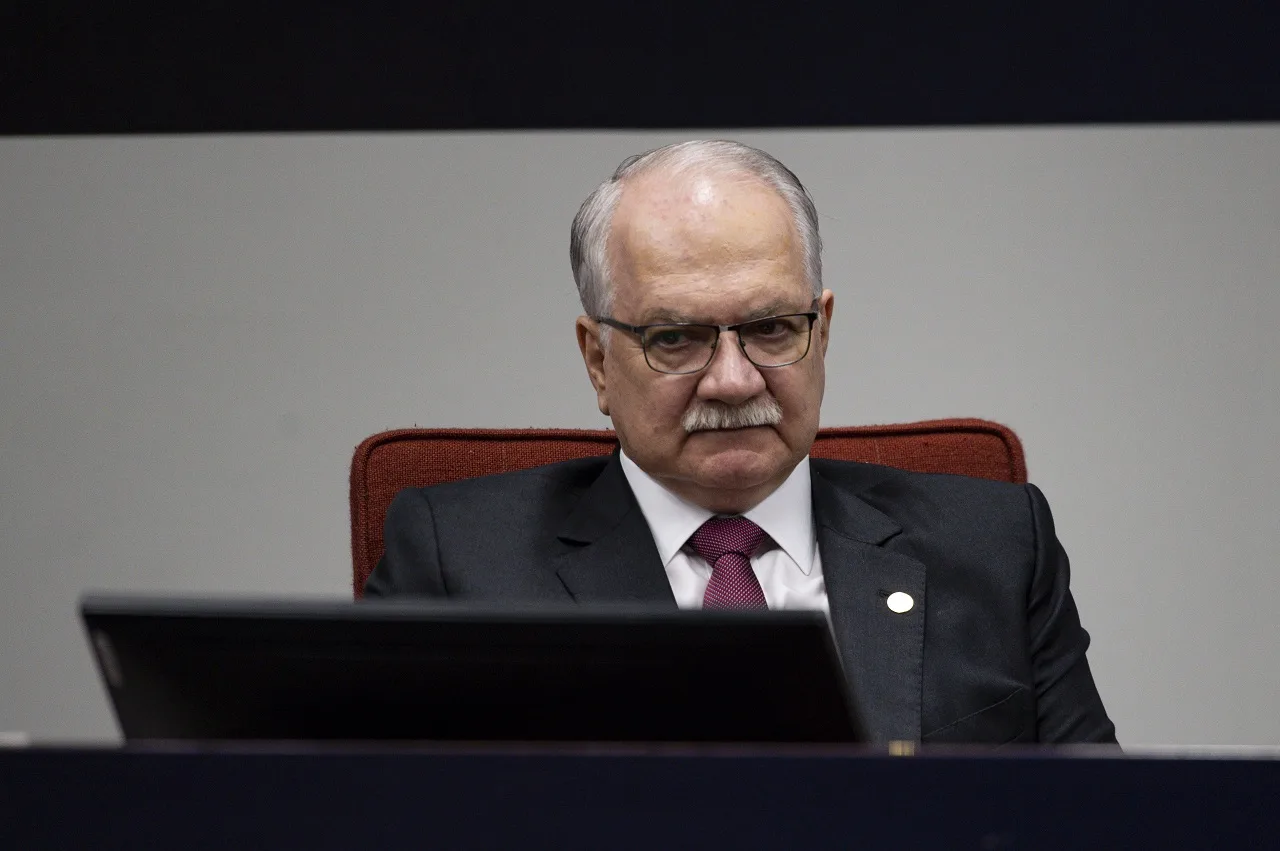 Brasília (DF), 05/10/2023 – O vice-presidente do Supremo Tribunal Federal (STF), Edson Fachin, participa do seminário 35 anos da Constituição Federal, no STF. Foto: Marcelo Camargo/Agência Brasil