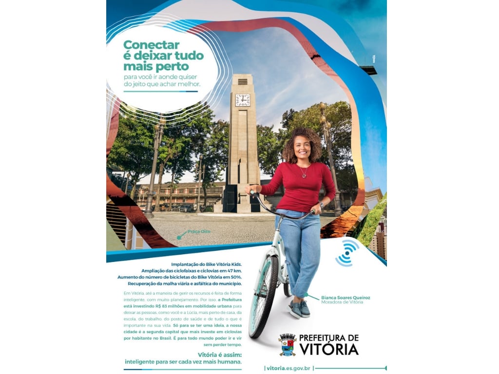 Na campanha de prestação de contas da Prefeitura de Vitória, Danza mostra por que Vitória é uma cidade inteligente