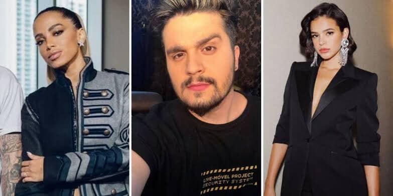 Luan Santana confessa já ter ficado com Anitta e Bruna Marquezine