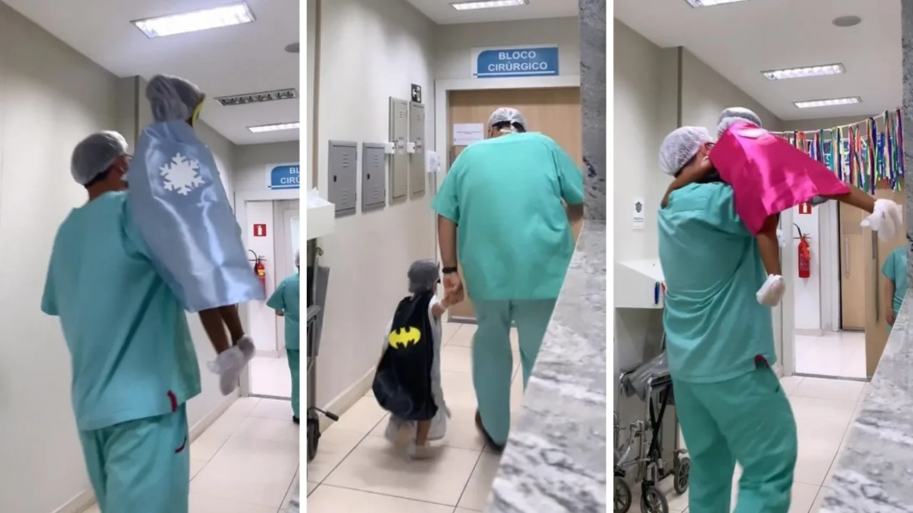 VÍDEO | Médico leva crianças vestidas de super-heróis para a sala de cirurgia e viraliza na web