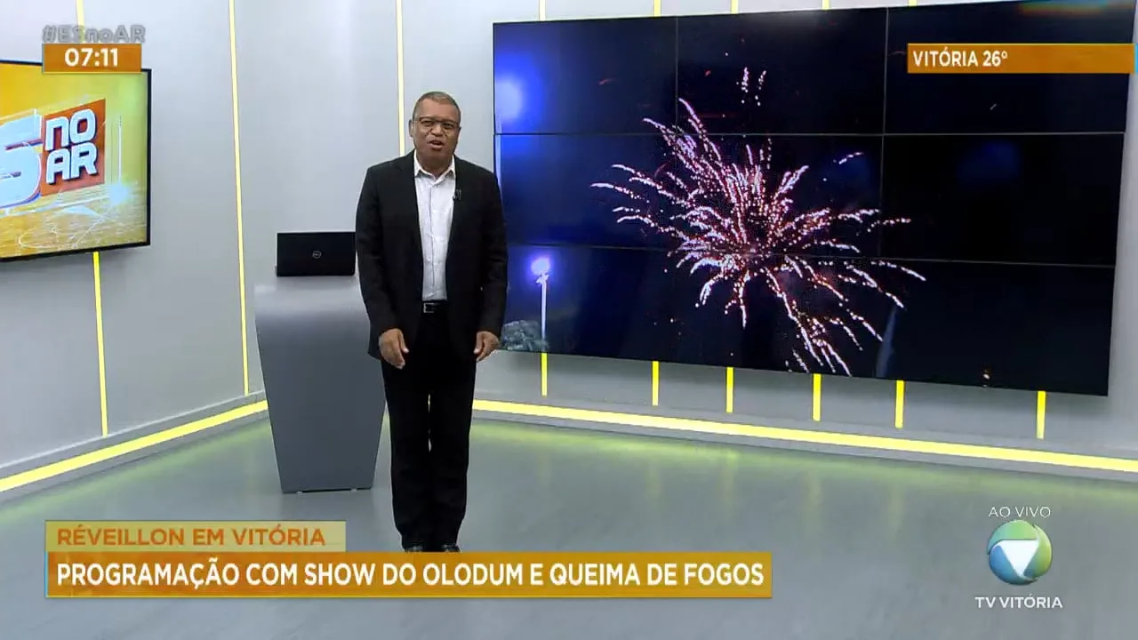 Réveillon em Vitória: programação com shows e queima de fogos