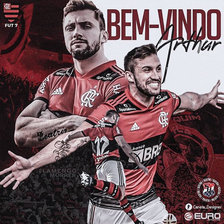 Ex-BBB Arthur Picoli é apresentado oficialmente como jogador de futebol 7 do Flamengo