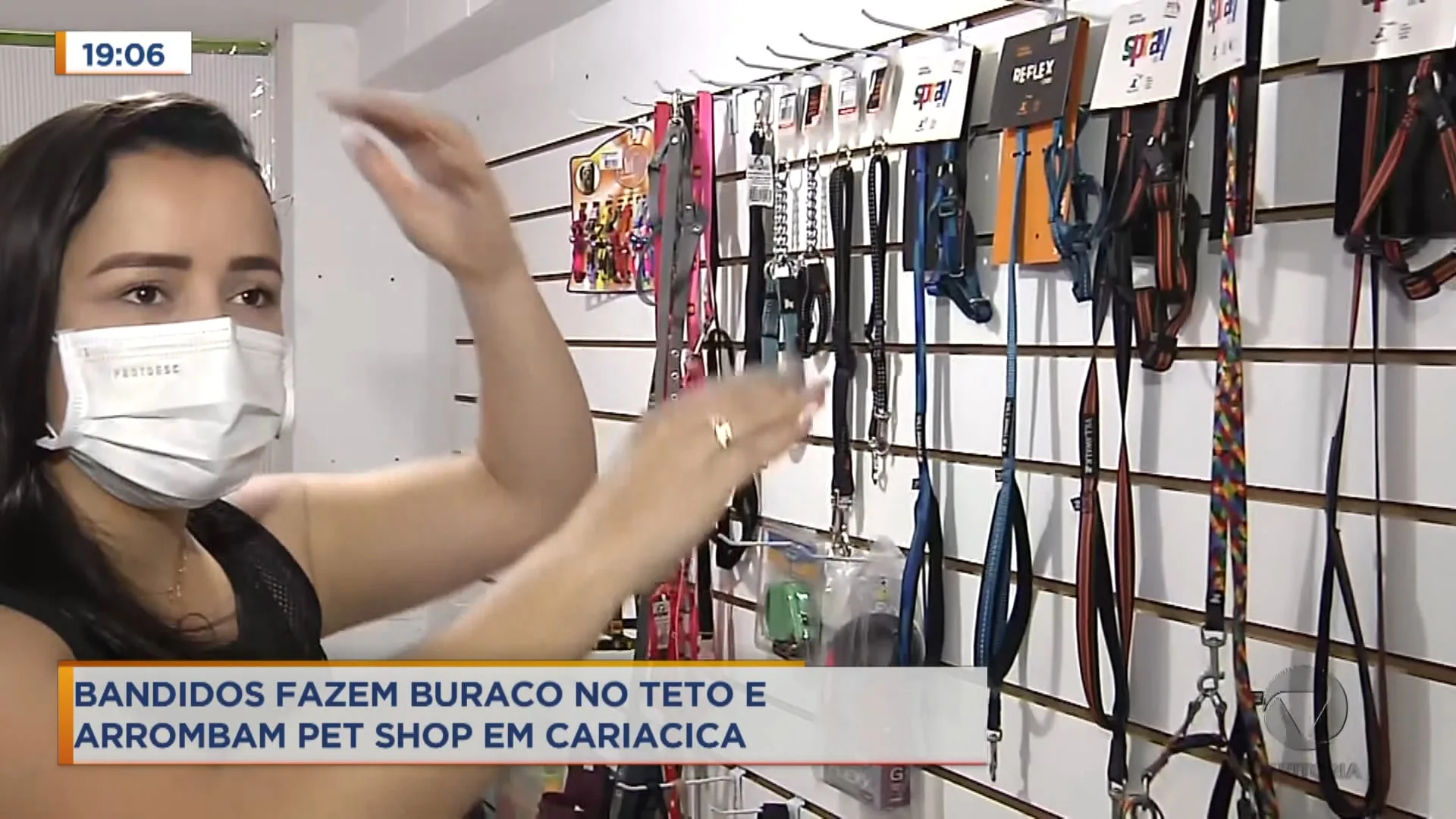 Bandidos fazem buraco no teto e arrombam Pet Shop em Cariacica