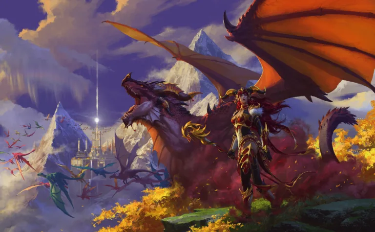 Alce voo nas Ilhas do Dragão em World of Warcraft Dragonflight