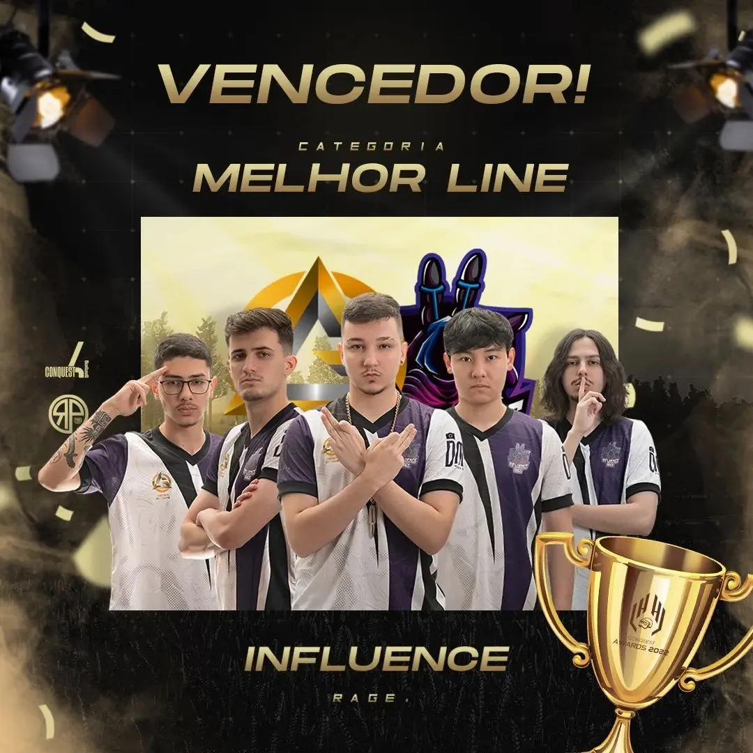 INFLUENCE CHEMIN leva 13 prêmios no Melhores do Ano de PUBG MOBILE